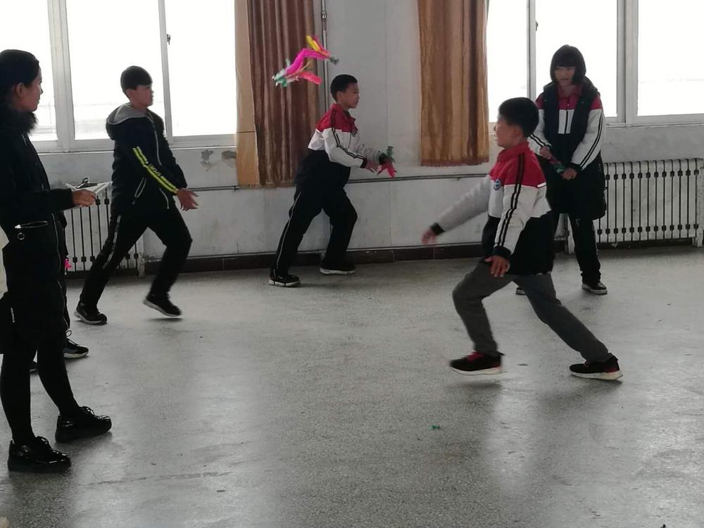 宁阳二十中体育节社团活动踢毽子比赛